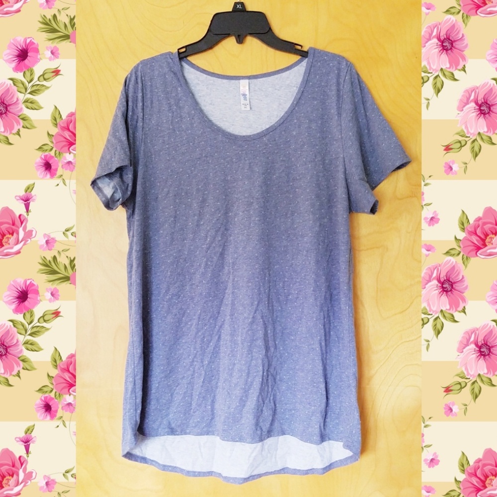 Dusty blue polka dot Classic T